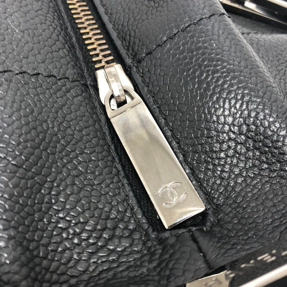 CHANEL Black Caviar Leather Boston Bag - Picture 8 of 13